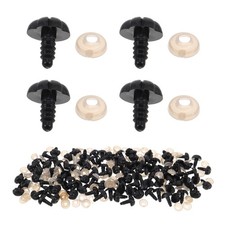 100 Sets Plastic Safety Nose Dog Nose With Washers For Doll Crafts