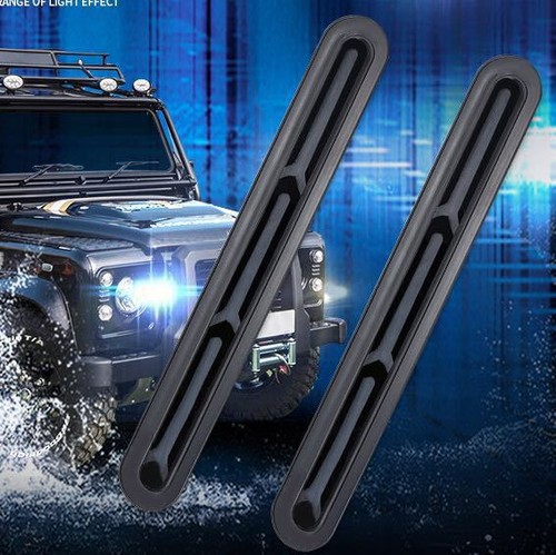 2PCS Amber 12V Car Truck DRL Light Bar Brake Rear Turn Signal Stop Tail Strip - Picture 2 of 6