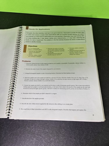 Laboratory Manual for PHYSICAL GEOLOGY, 8th Ed by Jones, 2012 McGraw Spiral PB - Picture 7 of 15