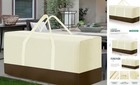 Extra Large Patio Outdoor Waterproof Cushion Storage Bag, Outdoor 1 Pack Beige