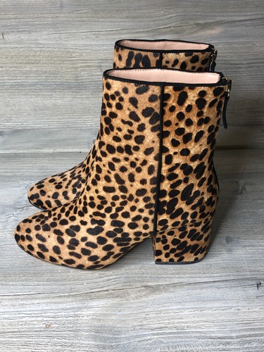 J.Crew $248 Sadie Ankle Boots Leopard Calf Hair Size 6.5 K0043 - Picture 4 of 7