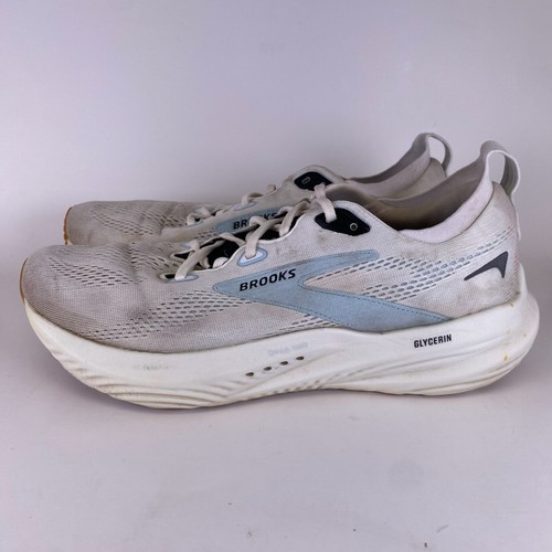 Brooks Men Glycerin 22 1104451D175 White Running Shoes Sneakers Size 10.5 D - Picture 4 of 12