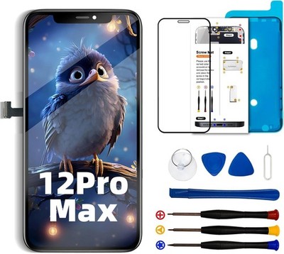 SIMDOG iPhone 12 Pro Max 6,7'' LCD Touch Digitizer Full Assembly + Tools & Protector