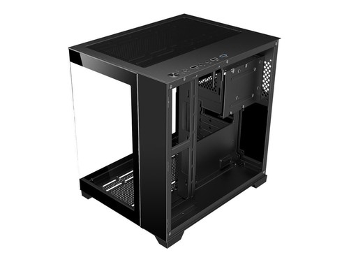 DIYPC DIY-CUBE01-BK Black USB3.0 Tempered Glass Micro ATX Gaming Computer Case w - Picture 5 of 6