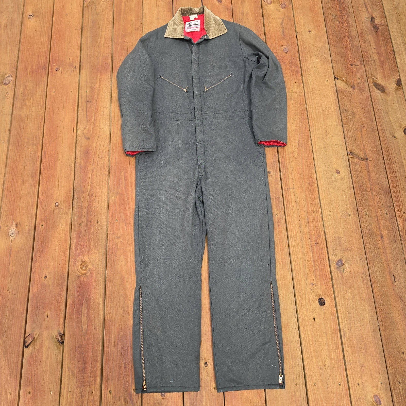 Walls Blizzard Pruf Insulated Coveralls Men's Large Tall (42-44) Made in USA