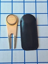 Vintage ENRON Golf Ball Place Marker USED