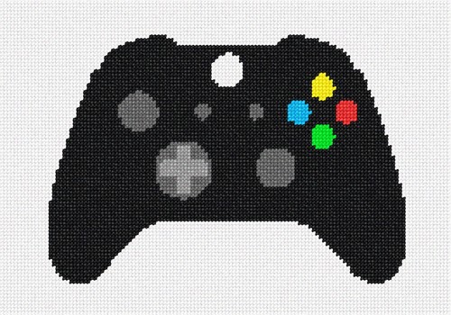 Game Controller Ornament Needlepoint Canvas - Picture 2 of 4