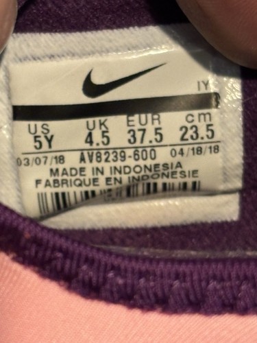 NIKE Huarache Extreme GS Pink Citron Sneakers Size 5Y / 6.5 Women’s AV8239-600 - Picture 6 of 9