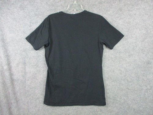 Gymshark Tee Men's Medium Black Logo Short Sleeves Crew Neck Cotton Shirt Gym - Picture 2 of 12