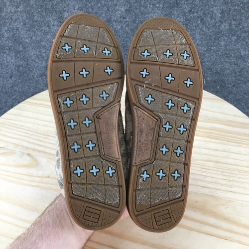 Botines Toms para mujer 7,5 beige estampado de leopardo con cordones informales de caña alta - Imagen 11 de 16