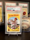 ⭐️ 2018 SHOHEI OHTANI TOPPS ARCHIVE #50 PSA 10 SP SWINGING BAT W/ FACSMILE AUTO