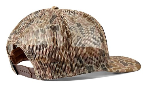 Ariat Western Mens Cap Baseball Hat Patch Logo Snap Mesh Camo Beige A3000871156 - Picture 2 of 2