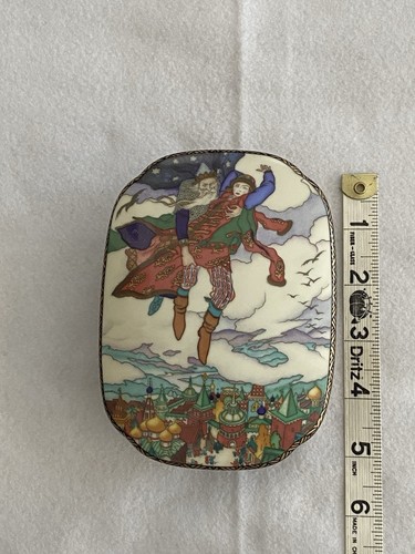 Heinrich Villeroy Boch Porcelain Box Russian Fairy Tales Koshchey Morevna - Picture 4 of 5
