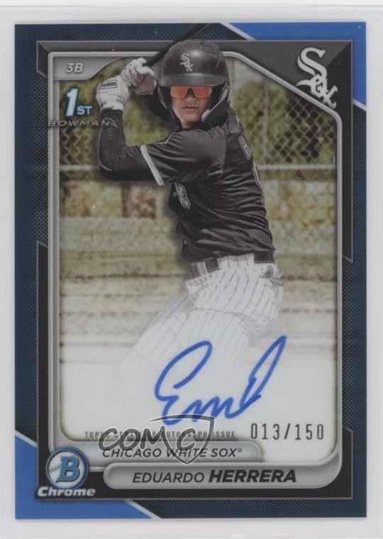 2024 Bowman Chrome Prospect Blue Refractor /150 Eduardo Herrera #CPA-EH Auto