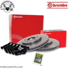 BREMBO Bremsensatz Bremsscheiben Bremsbelag + Petec Paste vorne für AUDI