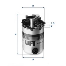 Kraftstofffilter UFI 24.095.00 Filtereinsatz für NISSAN QASHQAI J11 M10 2 dCi