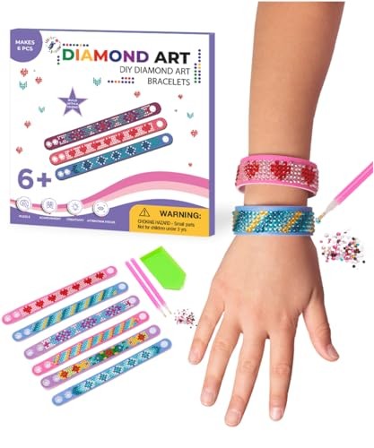 Diamond Art Armband Set - enthält 6 Stck. - Armband Herstellung Kit Einzeln 6 Pack - Bild 2 von 7