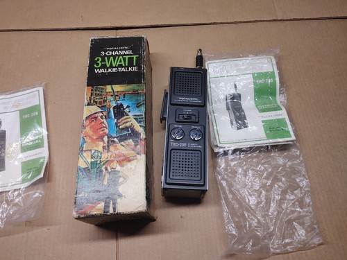 2 Walkie Talkies Radio CB Transceptor 3 Canales TRC-206 Realista De Colección - Imagen 2 de 14