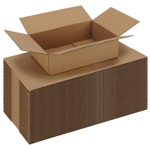 40 Packs 10x7x3 Shipping Boxes for Small Business, Corrugated Cardboard Boxes...