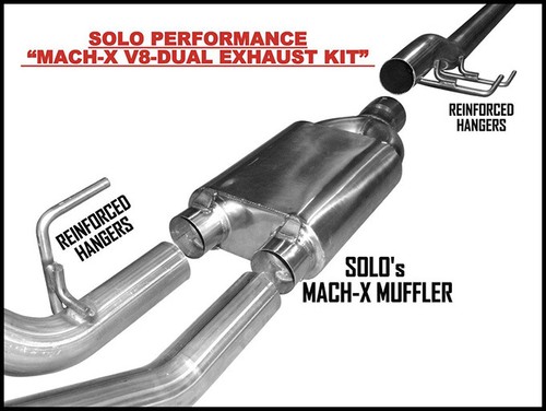 Kit trasero Ford F150 Cat 5,0 L kit de escape doble 157" distancia entre ejes 2011 - 2014 - Imagen 3 de 6