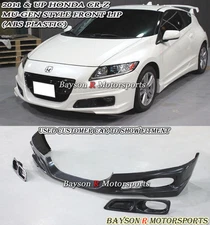 Fits 11-12 Honda CR-Z Mu-gen Style Front Lip + Fog Covers (ABS)