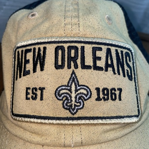 Cappello Berretto New Orleans Saints Snapback Gioventù Nero Oro Regolabile 47 Marca NFL - Foto 3 di 14