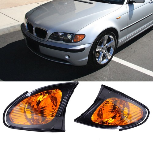 For BMW 0205 E46 3SERIES 4 Door Corner Turn Signal Lights Yellow Lens
