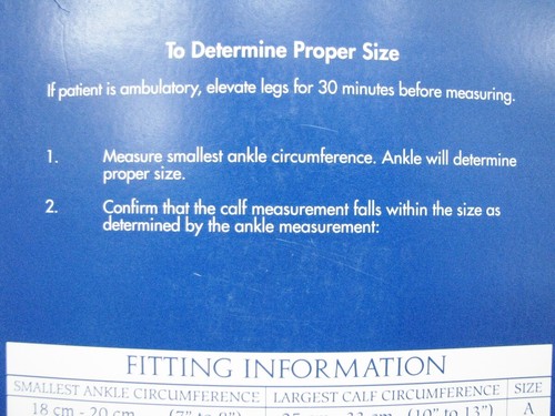 Pair Carolon Health Support 40-50 mmHg Medical Compression Sock Size D Black New - Picture 4 of 4