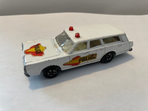 Vintage Matchbox Superfast 1971 Mercury Police Car No.55 Lesney - Picture 2 of 5