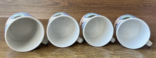 Sakura Tango Demitasse Cups & Saucers Stoneware Set Of 4 Sue Zipkin 1993 - Picture 6 of 11