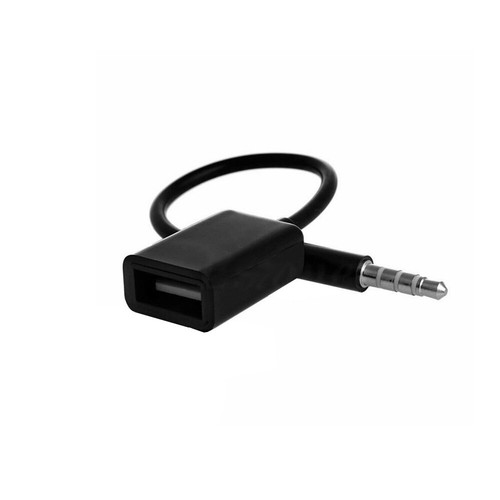 Audio AUX Plug Jack 3.5mm Male to USB 2.0 Female Converter Car Adapter MP3-Cable - Picture 2 of 6