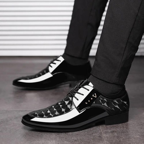2024 New Leather Shoes for Men Business Dress Shoes Versatile Wedding Shoes Men - Picture 10 of 14