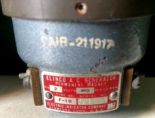 Elinco Indicatore Elettrico Company Tipo F-16 Magnete Permanente Generatore AC - Foto 3 di 5