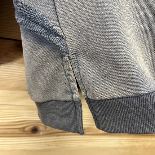 POL Sweatshirt Large French Terry Criss Cross Back Green Gray TKT622 LS B12 - Bild 6 von 16