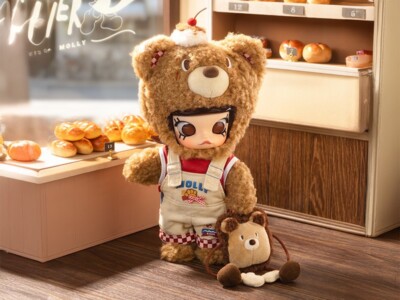 POP MART MOLLY Bear Bread 1/8 Action Figure MOLLY Carb-Lover