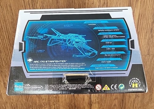 2005 Star Wars Titanium Series Die Cast ARC-170 Starfighter Galoob Micro Machine - Picture 3 of 3