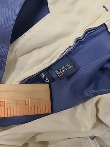 Pantalone Polo Ralph Lauren The Prospect uomo blu navy 36x32 nuovo con etichetta vintage - Foto 9 di 9