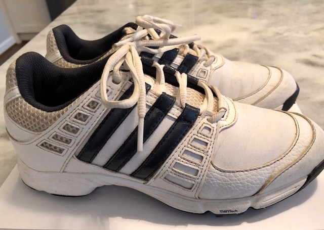 Adidas Little Boys Golf Shoes Size 4 with Removable Spikes