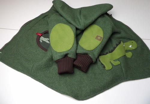 niciart design ♥ WOLLWALK JACKE ♥WALKJACKE♥100% SCHURWOLLE♥ GRÜN KROKODIL - Bild 23 von 63