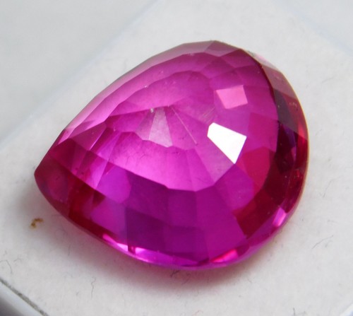 Natural 20.80 Ct Mozambique Pink Ruby TearDrop Cut Loose Gemstone Certified ! - Picture 3 of 3