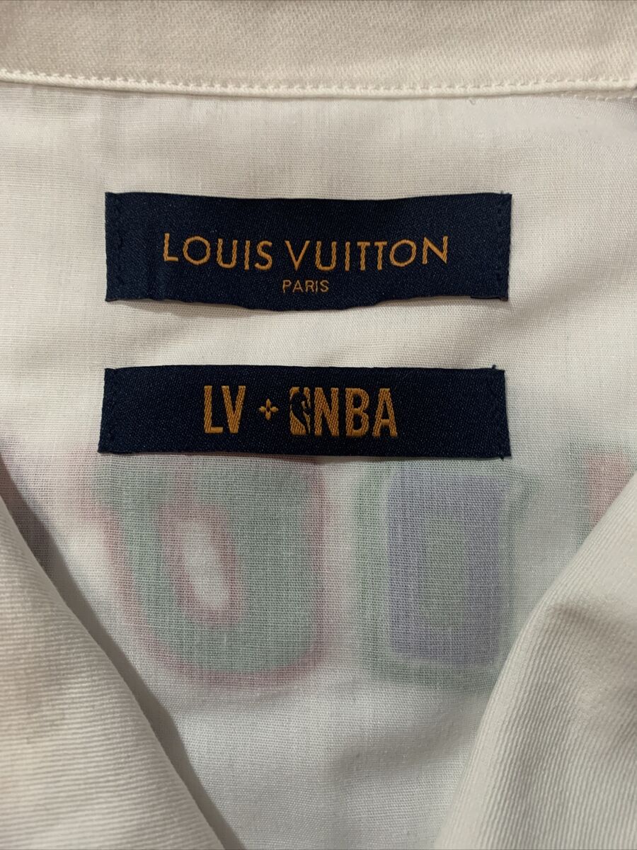 Louis Vuitton X NBA Basketball Short-Sleeved Shirt Beige | eBay Louis Vuitton X NBA Basketball Short-Sleeved Shirt Beige | eBay