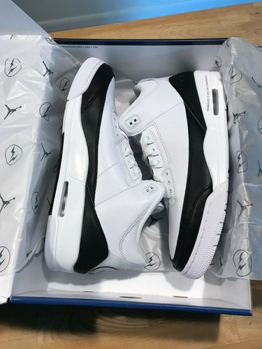 Air Jordan 3 x Fragment - White (Size 