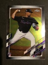2021 Topps Chrome Sixto Sanchez Rookie Card Miami Marlins 