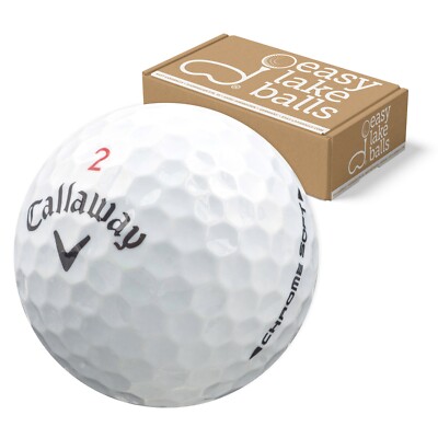 25 CALLAWAY CHROME SOFT LAKEBALLS / GOLFBÄLLE - QUALITÄT AAAA / AAA