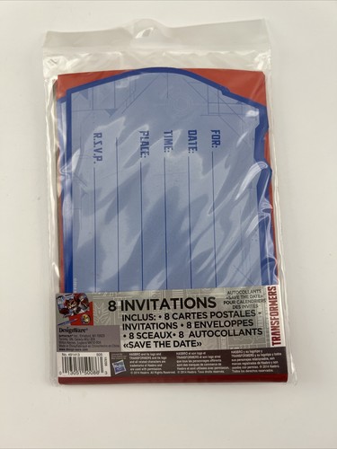 Transformers Birthday Party Kit For (8) Children (5) Different Items - Picture 9 of 11