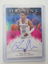 2021-22 Panini Origins NBA Signature Tre Mann Rookie RC ON CARD AUTO SSP 16/25