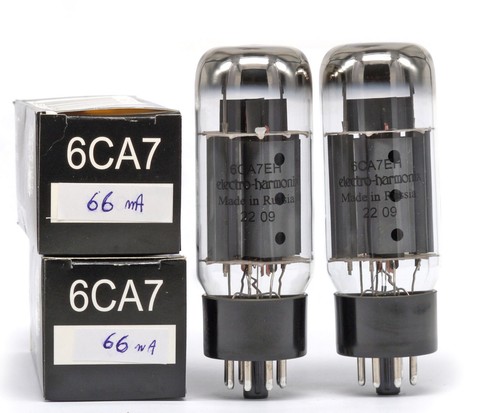 COPPIA ABBINATA NUOVA VALVOLA 6CA7EH/EL34 ELECTRO-HARMONIX Tubo Valvola Valvola - Foto 2 di 2