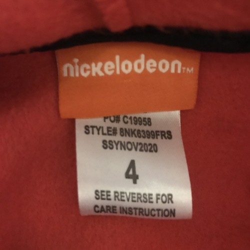 Paw Patrol Fleece Pullover Long Sleeve Hoodie Size 4 NEW Dark Red with Logo NEW - Picture 5 of 7