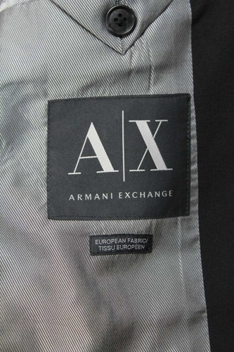 ARMANI EXCHANGE Z-Holiday Blazer Men's (UK) 40 Single Breasted Wool Blend Black - Picture 7 of 12