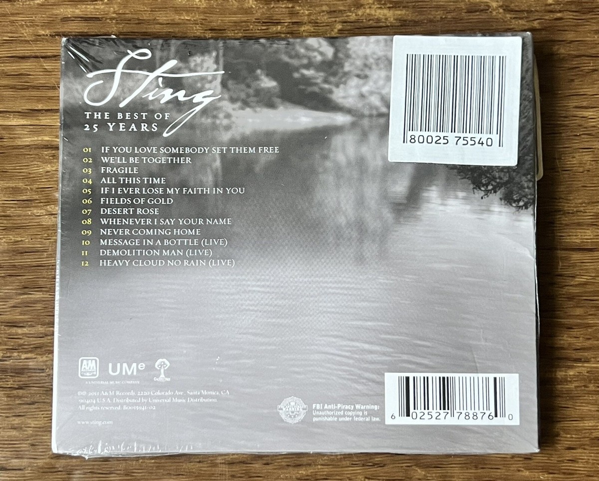 The Best of 25 Years by Sting CD Digisleeve 2011 New Sealed